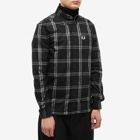 Fred Perry Authentic Men's Twill Check Shirt in Black