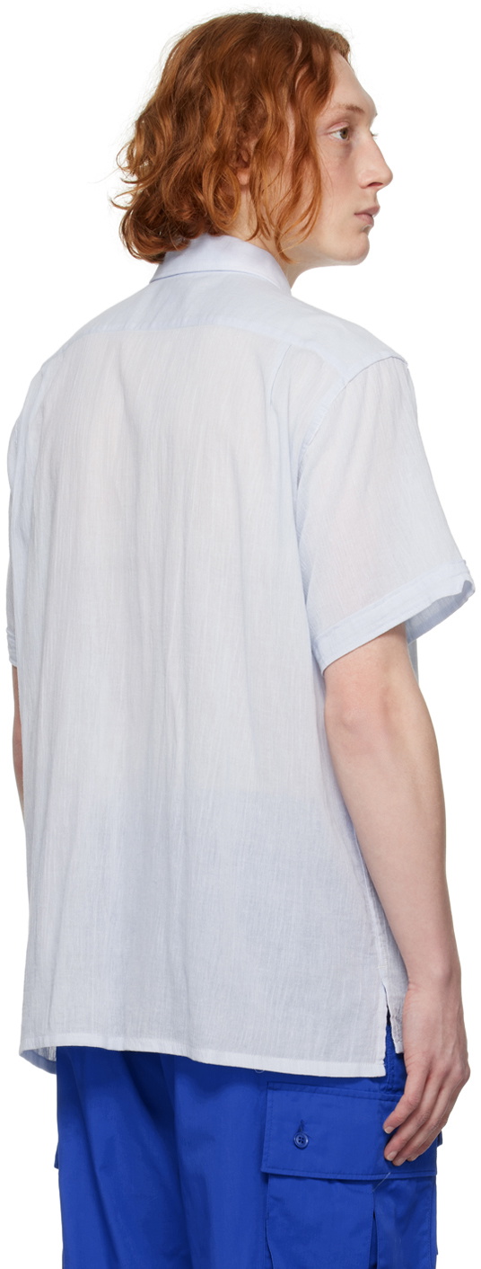 Engineered Garments Blue Camp Shirt Engineered Garments