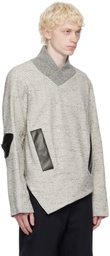 Uncertain Factor Gray Tight End Sweatshirt