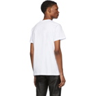 Balmain White Embroidered Logo T-Shirt
