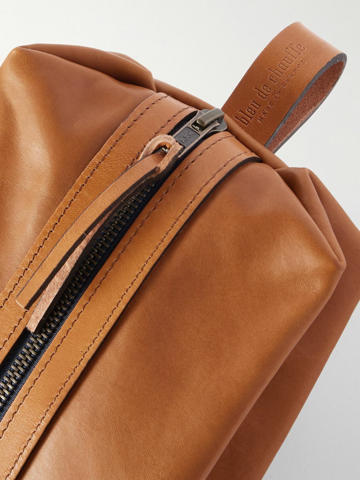 Bleu de Chauffe - Zazou Leather Wash Bag