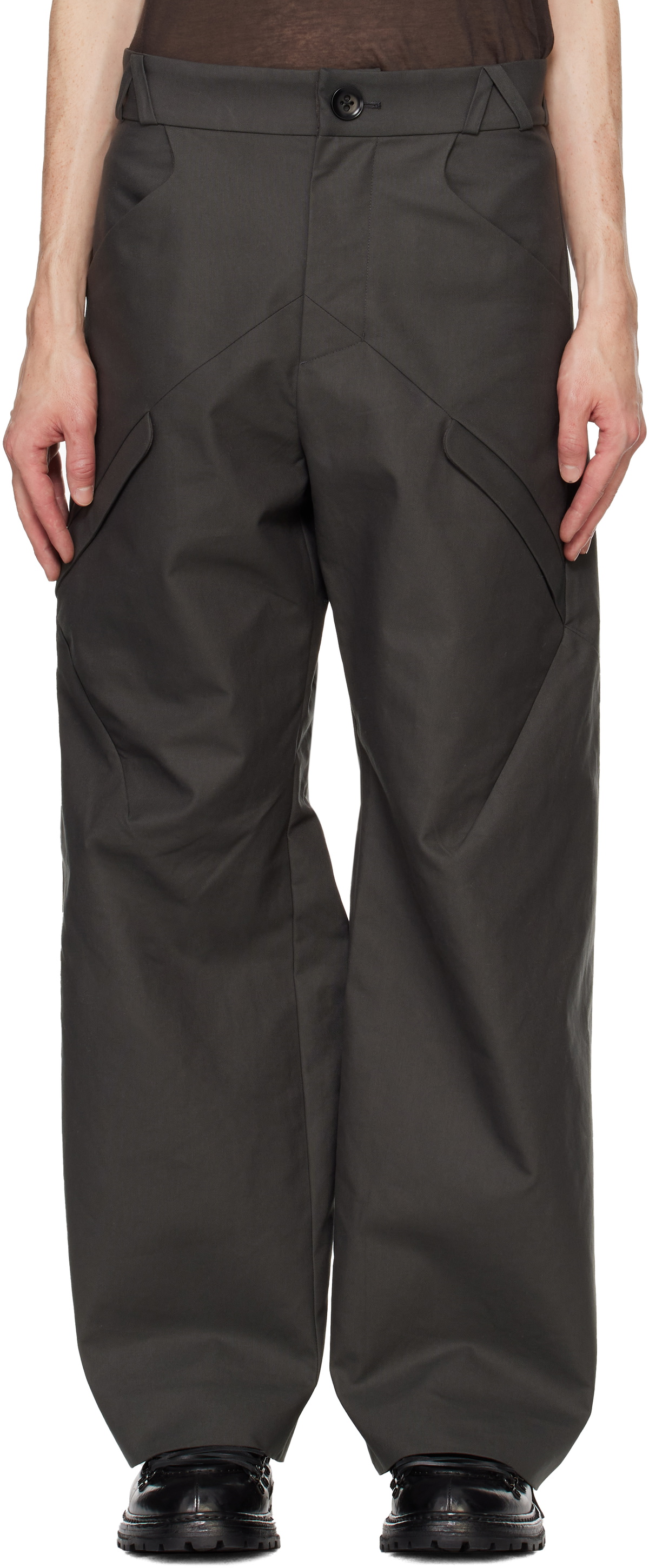 pet-tree-kor Khaki Node Cargo Pants pet-tree-kor