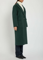 Vince Single-breasted Wool-blend Coat Green