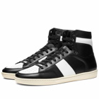 Saint Laurent Men's SL-10H High Sneakers in Black/White