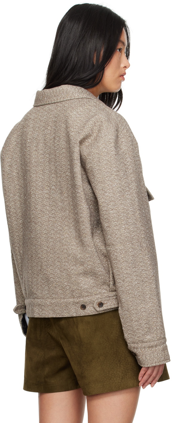 Carter Young SSENSE Exclusive Taupe Harrington Jacket
