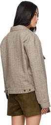 Carter Young SSENSE Exclusive Taupe Harrington Jacket