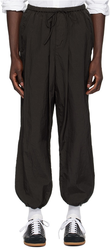 Photo: ATON Brown Hand-Dyed Trousers