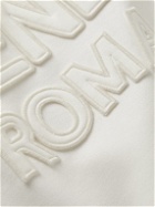 Fendi - Logo-Appliquéd Cotton-Blend Jersey Hoodie - White