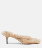 Acne Studios Shearling thong sandals