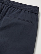 Theory - Graham Tapered Crinkled Nylon-Blend Trousers - Blue