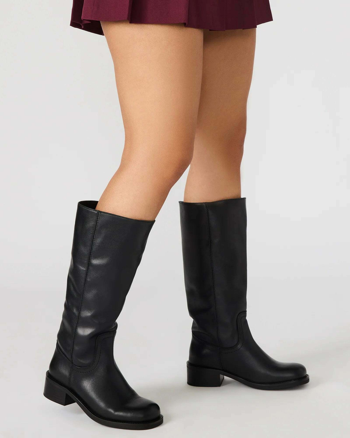 Steve Madden Riggss-W Wide Calf Boots in Black
