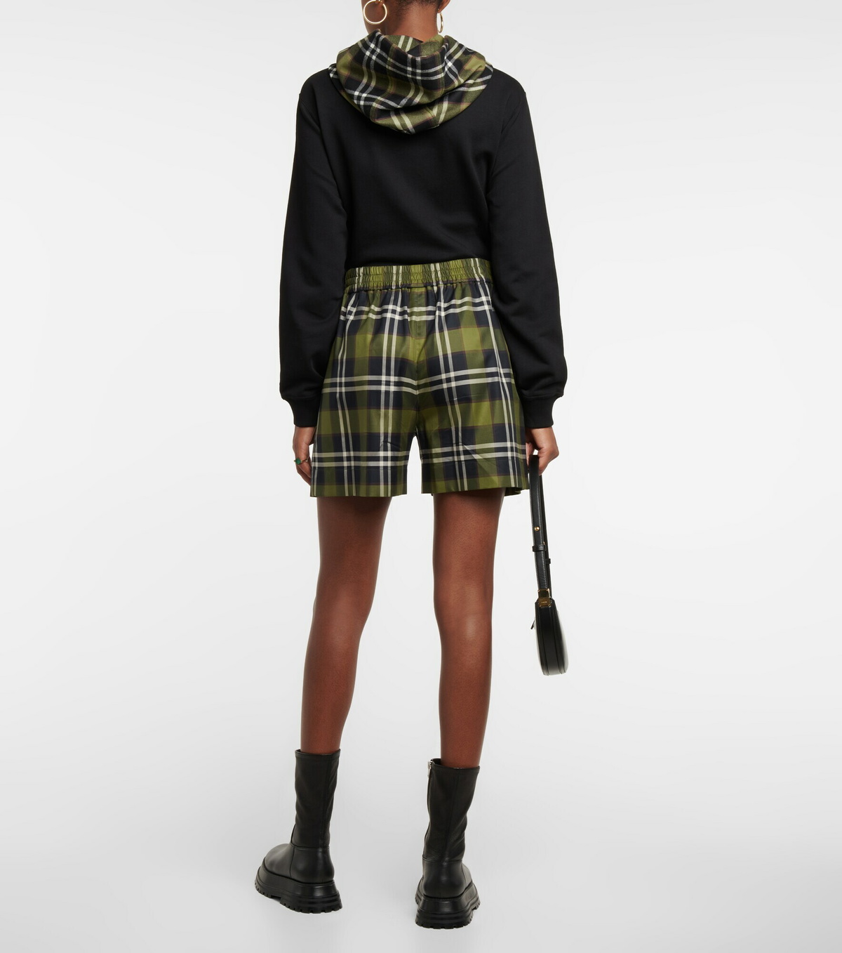 Burberry - Checked cotton shorts