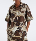 Alémais Otis printed oversized linen shirt