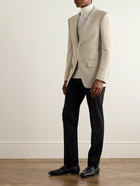 TOM FORD - Atticus Slim-Fit Basketweave Wool, Silk and Linen-Blend Blazer - Neutrals