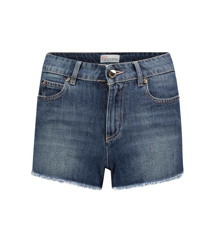 Photo: REDValentino Mid-rise denim shorts