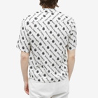 Moncler Men's Genius x Palm Angels Logo Vacation Shirt in White