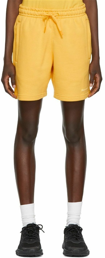 Photo: adidas x Humanrace by Pharrell Williams Yellow Humanrace Basics Shorts