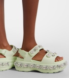 Simone Rocha x Crocs embellished platform sandals