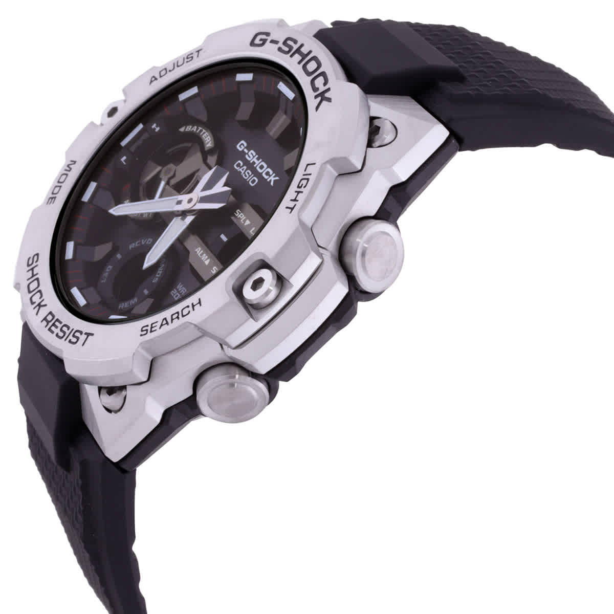 Casio G-Steel Alarm World Time Quartz Analog-Digital Black Dial Mens Watch GST-B400-1ADR