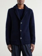 Altea - Knitted Virgin Wool Blazer - Blue