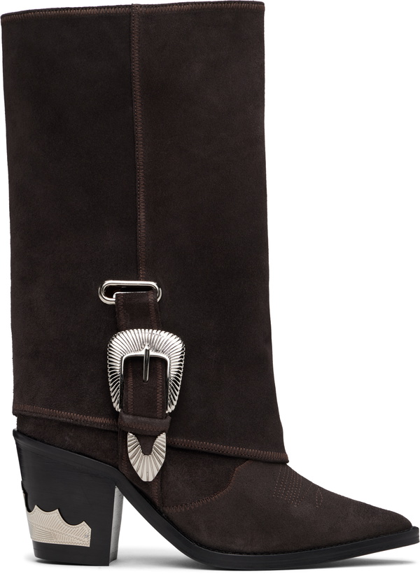 Photo: Toga Pulla SSENSE Exclusive Brown Western Style Boots