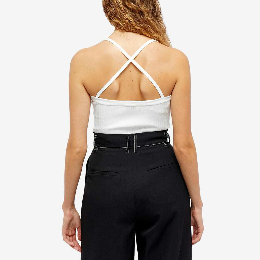 Courreges Vinyle Criss Cross Top in Black