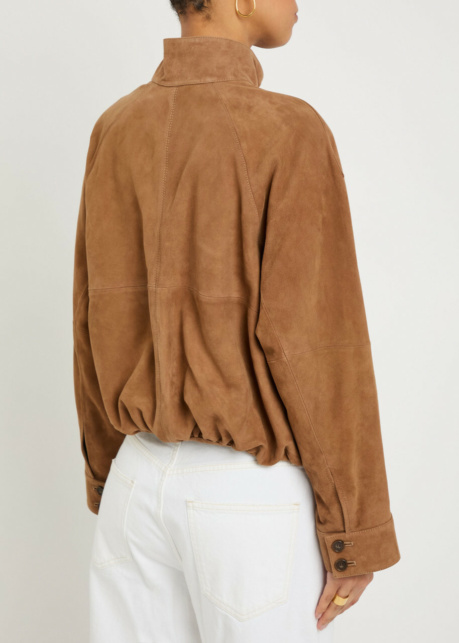 Simkhai Marley Suede Jacket Camel