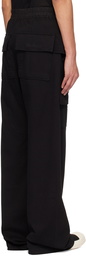 Rick Owens DRKSHDW Black Creatch Wide Cargo Pants