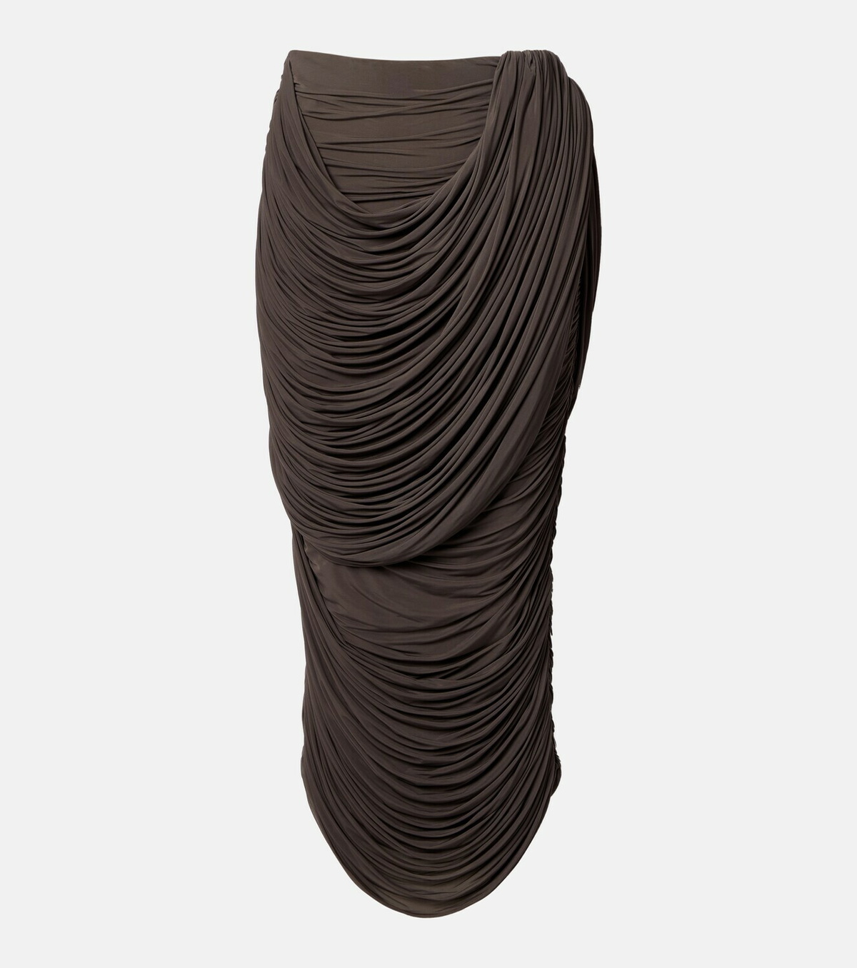 Magda Butrym Draped jersey midi skirt