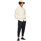 Issey Miyake Men White Low Gauge Sweater