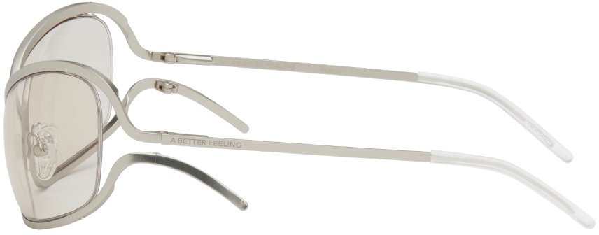 A BETTER FEELING Silver Numa Sunglasses