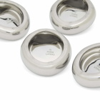 ferm LIVING Nube Planter Feet - Set of 4 in Silver 