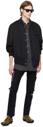 Undercoverism Black Embroidered Bomber Jacket