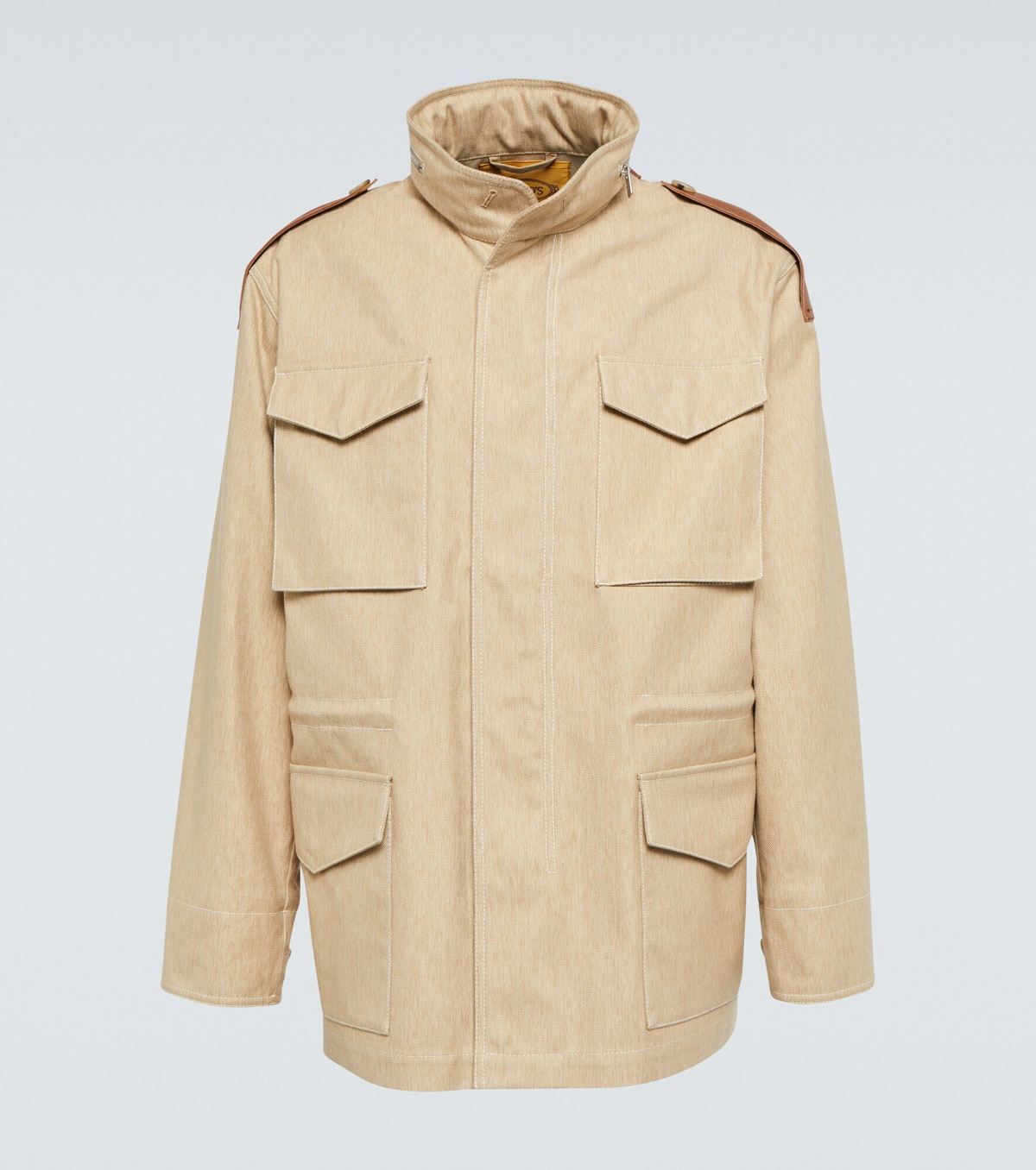 Tod's - Sahariana Washed Cotton and Linen-Blend Field Jacket - Beige