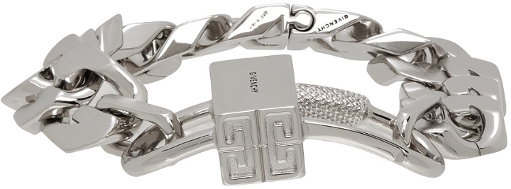 Photo: Givenchy Silver G Chain Lock Bracelet