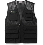 Palm Angels - Shell and Mesh Gilet - Black