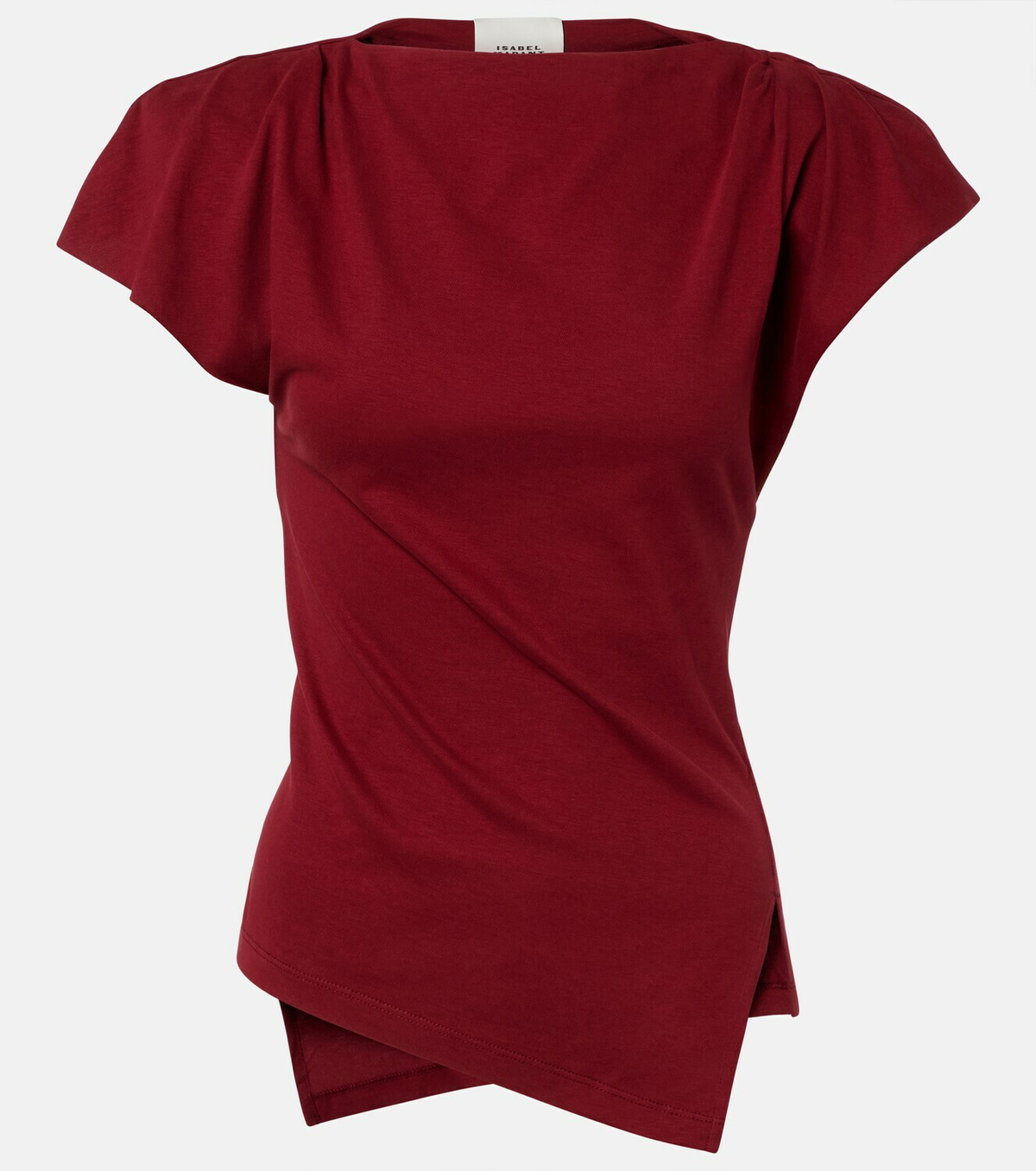Isabel Marant Sebani asymmetric cotton T-shirt