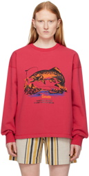 Bode Pink 'White River' Sweatshirt