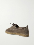 Castañer - Nemo Suede Boat Shoes - Brown