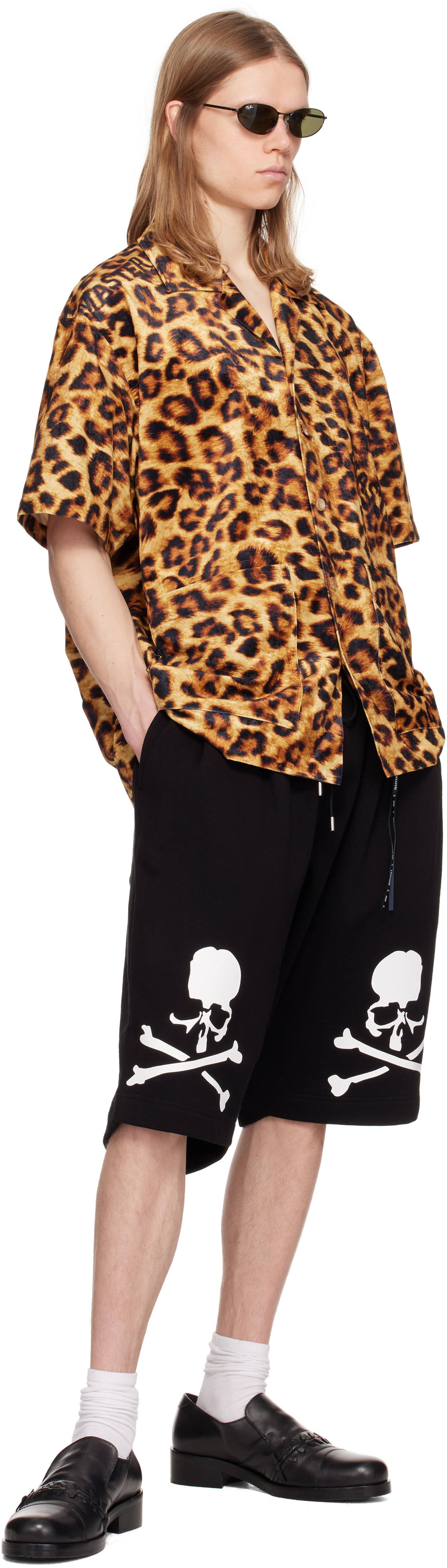 MASTERMIND WORLD Brown Leopard SS Shirt