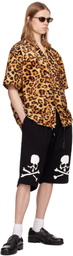 MASTERMIND WORLD Brown Leopard SS Shirt