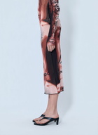 Jean Paul Gaultier Re-Edition Safe Sex Tattoo Long Skirt
