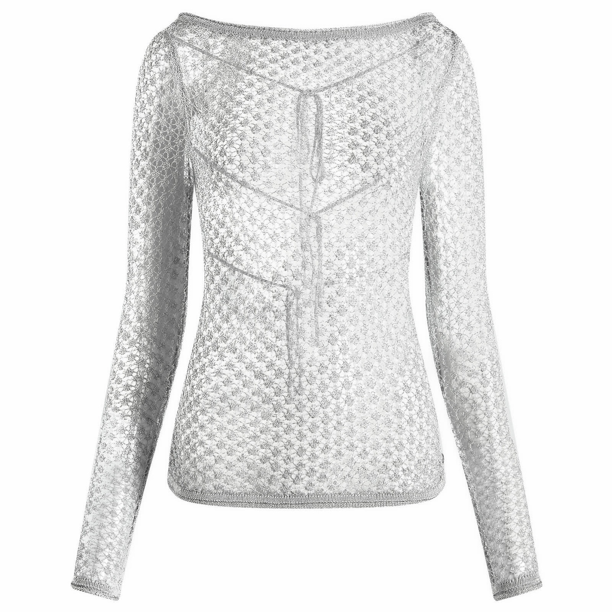 House Of Sunny Women's Silver Plated Knit in Chrome