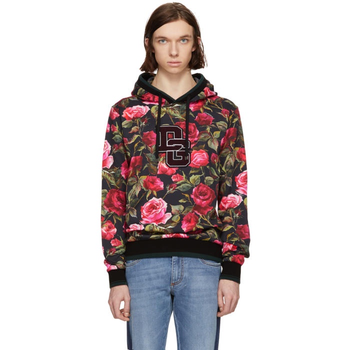 Photo: Dolce and Gabbana Pink Rose Hoodie 