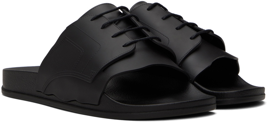 Maison Margiela Black Pool Slides Maison Margiela
