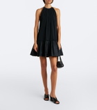 Max Mara Embellished halterneck minidress