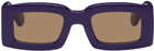 Jacquemus Purple Le Raphia 'Les Lunettes Tupi' Sunglasses