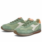Diadora Men's Equipe Canvas SW Evo Sneaker in Green