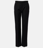 McQueen Pinstripe wool straight pants