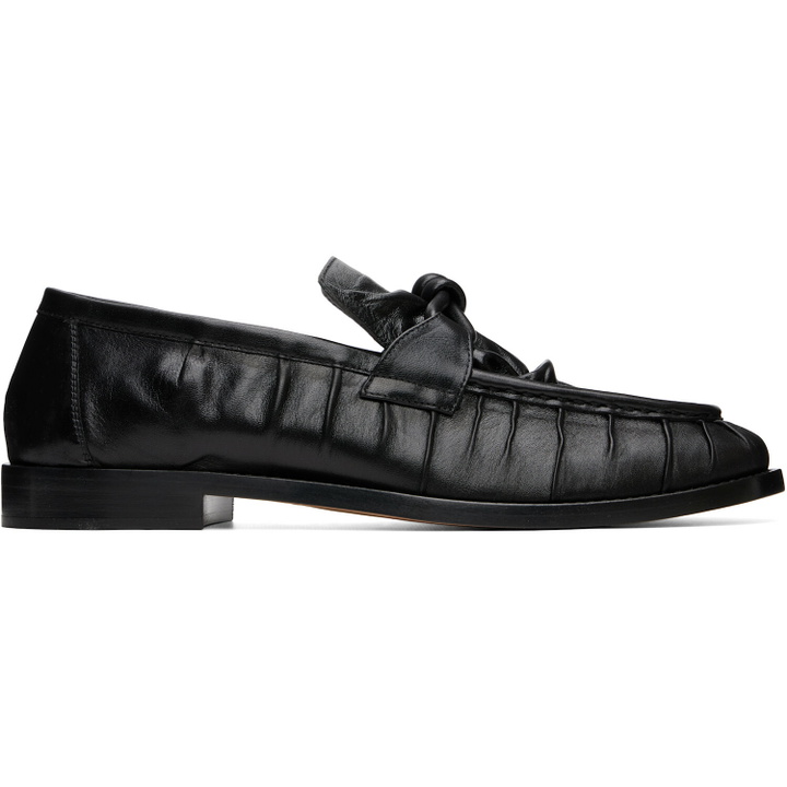 Photo: Bottega Veneta Black Astaire Loafers